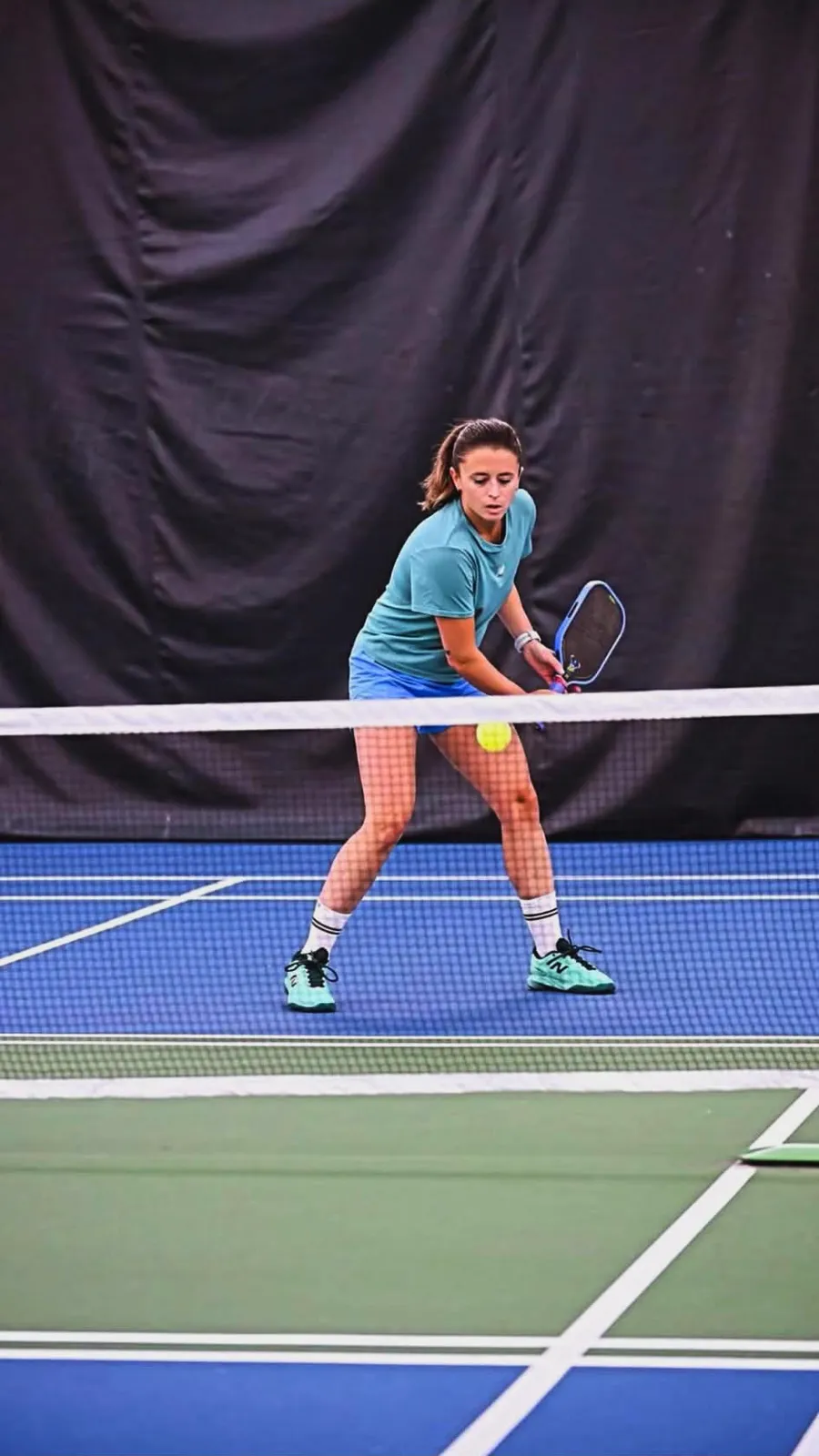Catherine Ducharme playing pickleball