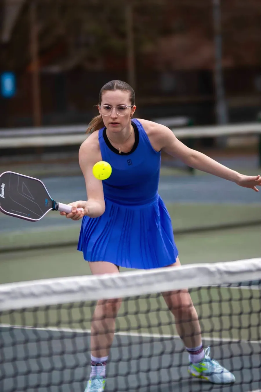 Émilie Corbett playing pickleball