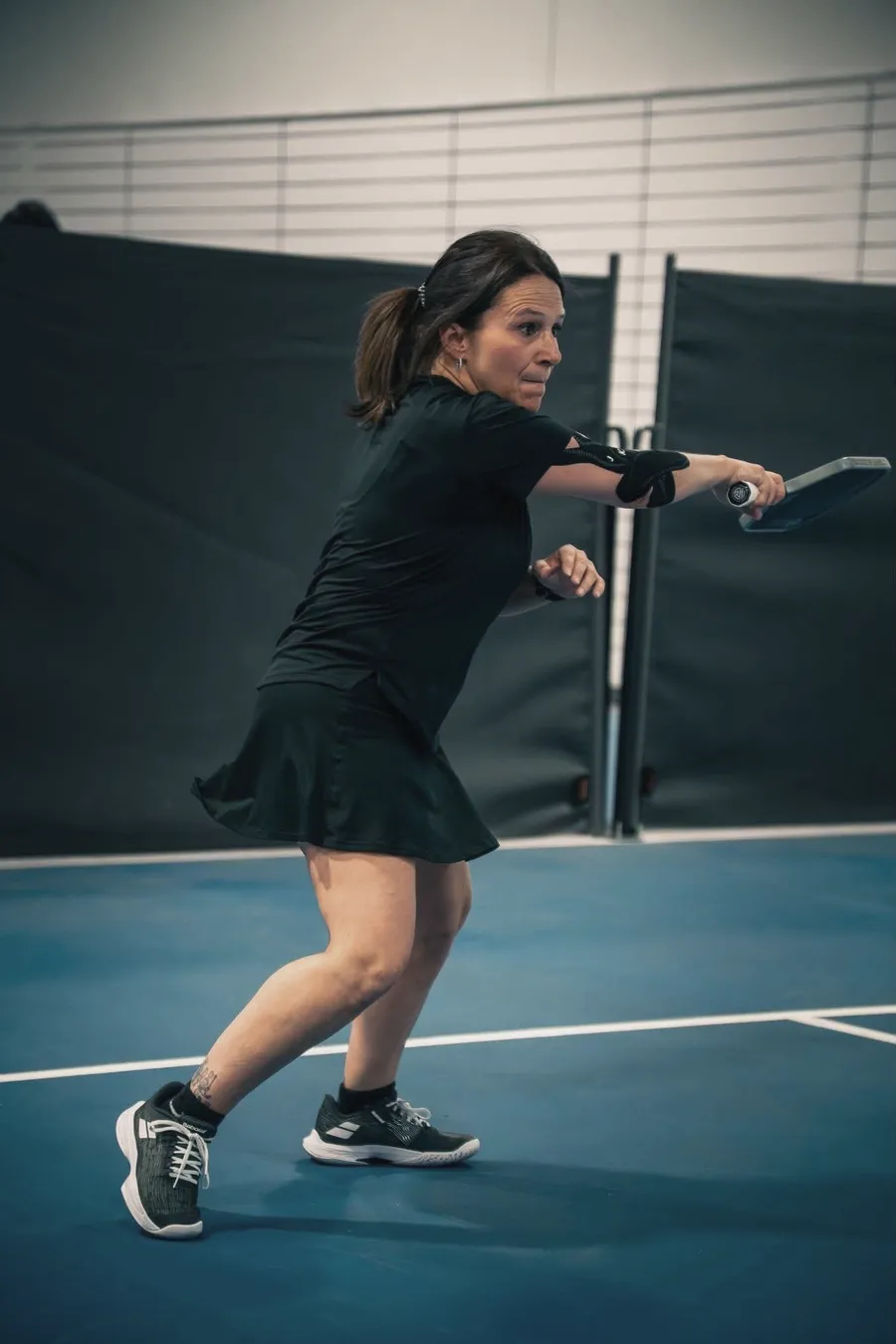 Mélanie Rocco playing pickleball